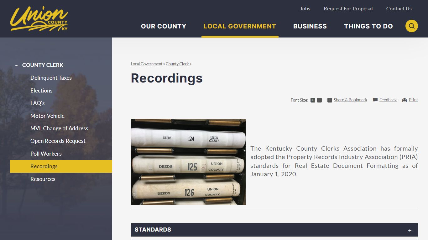 Recordings | Union County, KY